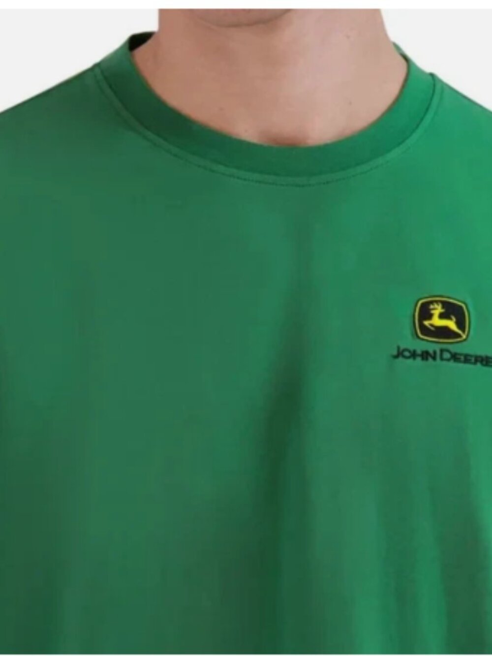 NWT John Deere Men's Green Long-Sleeve Logo Tee - Picture 3 of 6